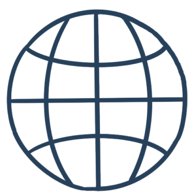 Hand drawn globe